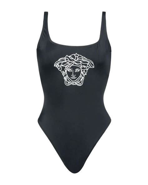 versace black one piece swimsuit|versace high waist bikini bottom.